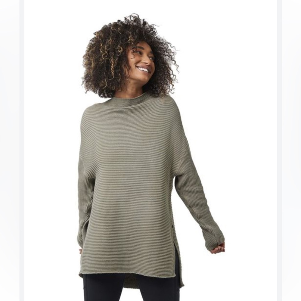 Pact Olive Green Women's Sweater